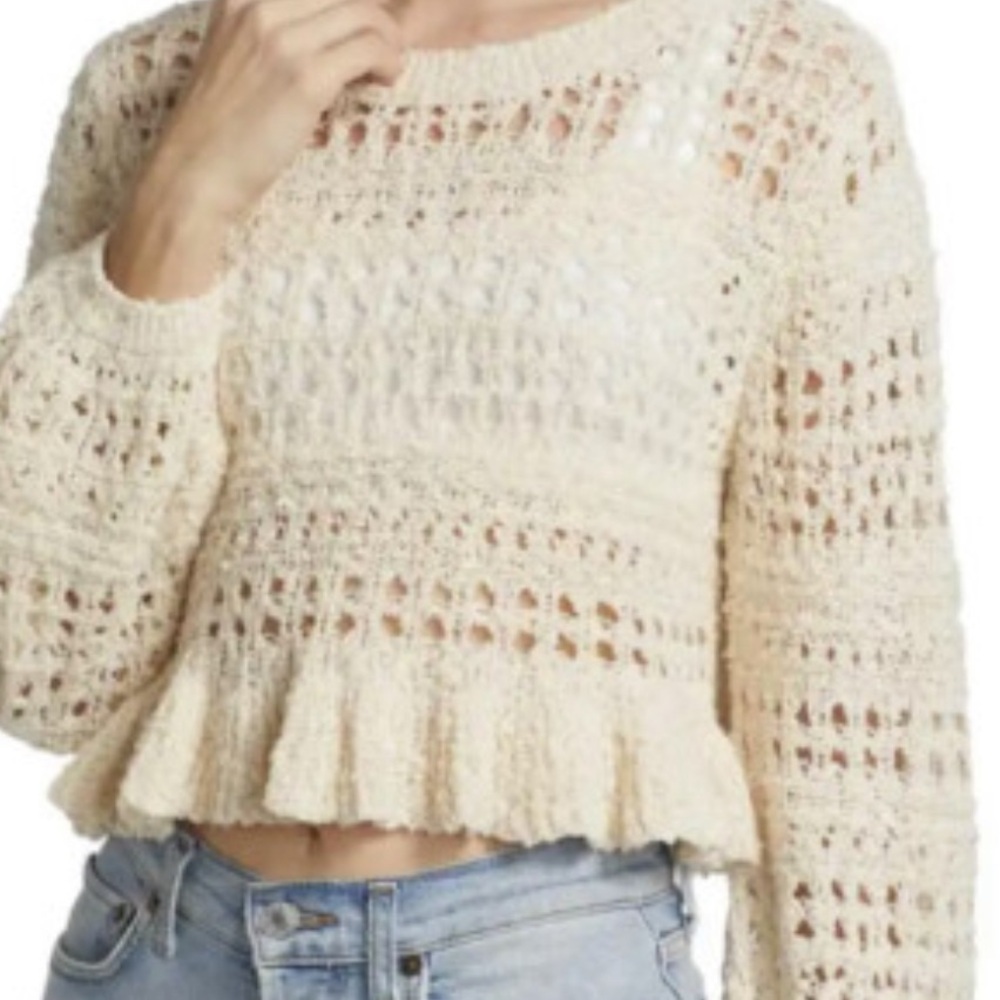Something Navy Ivory Knit Sweater